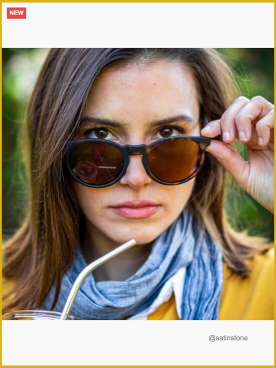 Polarized Round Sunglasses, Non-Slip, No-Bounce, UV400 Protection main image 7